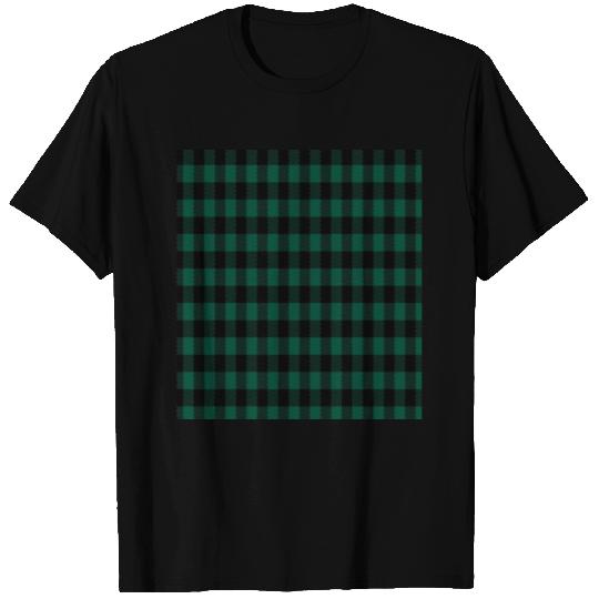 Green Buffalo Plaid T Shirts