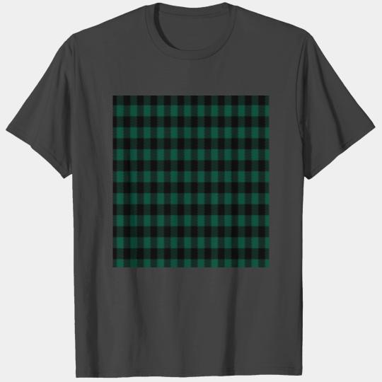Green Buffalo Plaid T Shirts