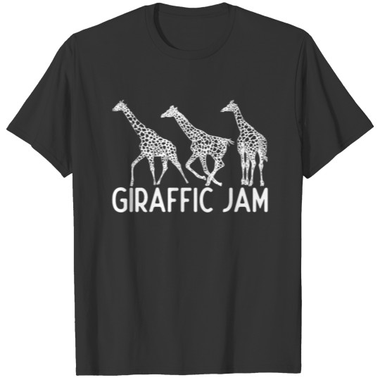 Giraffic Jam Funny Giraffe Lover T Shirts