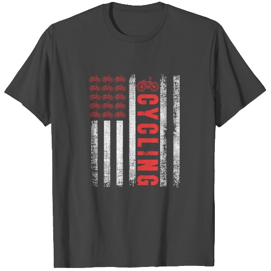 Cycling Team USA Flag Cycling Player Cycling Lover T Shirts