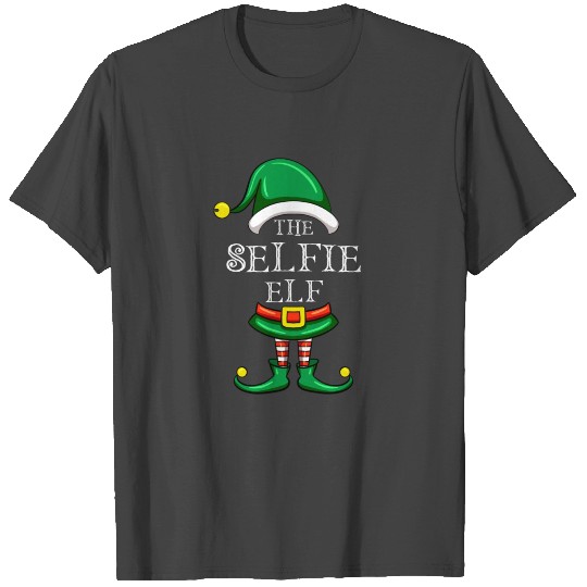 The Selfie Elf Matching Family Christmas Pajama T Shirts