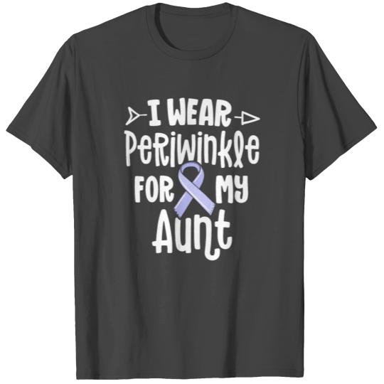 I Wear Periwinkle For My Aunt Stomach Cancer T Shirts