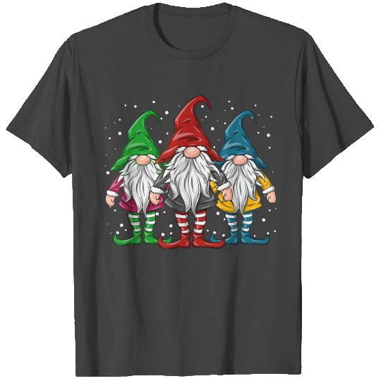 Merry Christmas Three Nordic Gnomes Gnome T Shirts