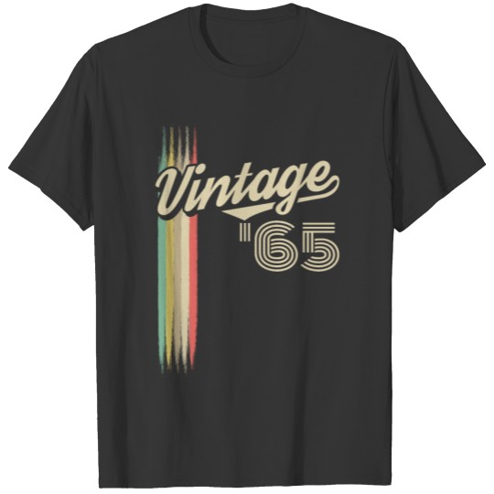 1965 Vintage born in Retro age Birthday gift idea T-shirt