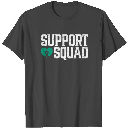 Support Squad Liver Cancer Awareness Cancer Sucks T Shirts