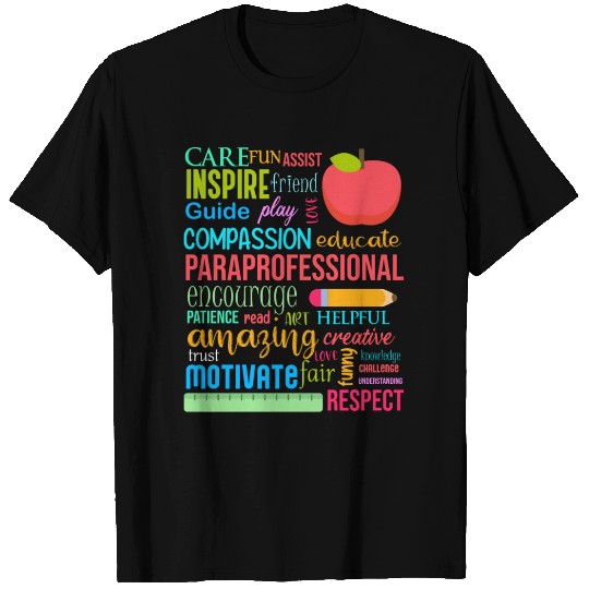 Paraprofessional School Counselor Teacher T Shirts