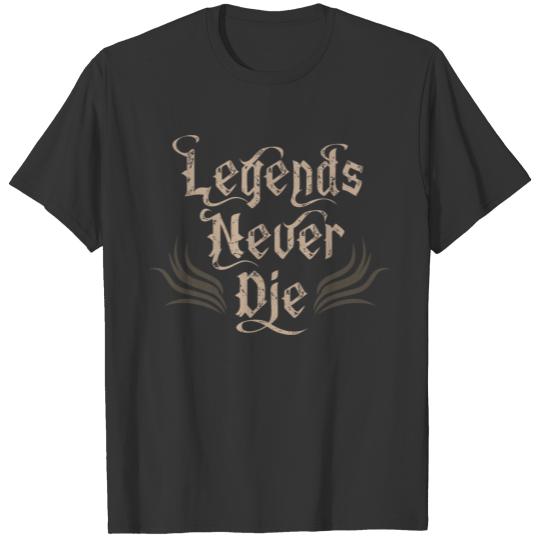 Legends Never Die - Rock Music T Shirts