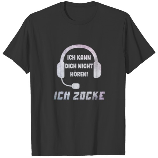 Gamer Gaming Headset Gift Slogan gaming T-shirt
