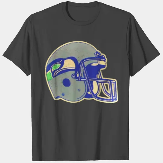 80's Seahawks Helmet Vintage Distressed T Shirts