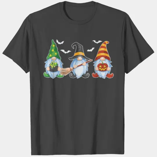 Halloween Gnomes Cute Autumn Pumpkin Fall Funny T Shirts