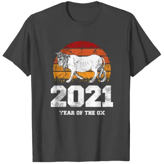 2022 Year Of The Ox Chinese New Years Eve Retro Ho T Shirts