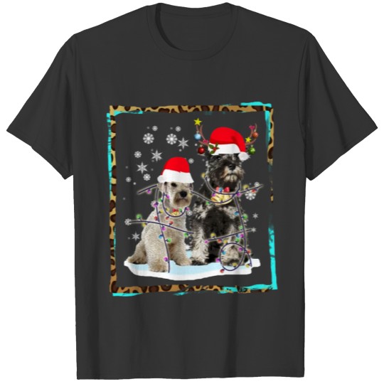 Happy Holidays T Shirts, Schnauzer Christmas T Shirts,