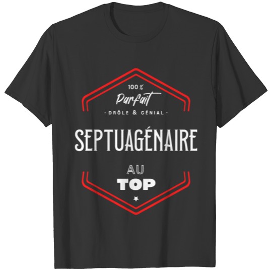 Septuagénaire parfait et au top T-shirt