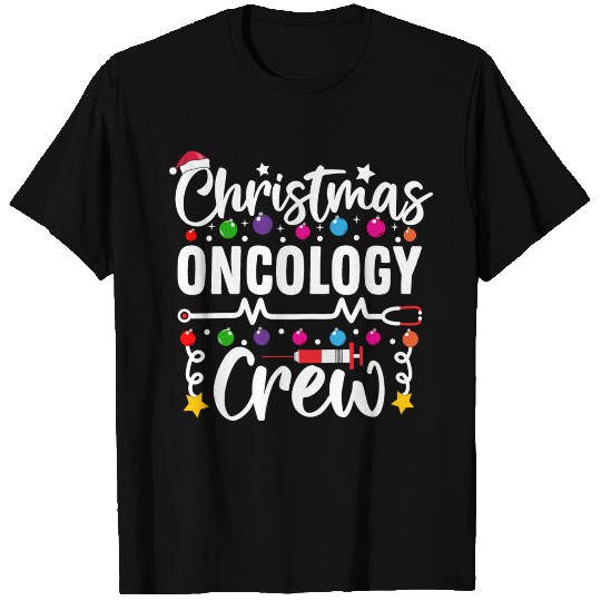 Christmas Oncology Crew Nurse Doctor Tech Oncology T Shirts