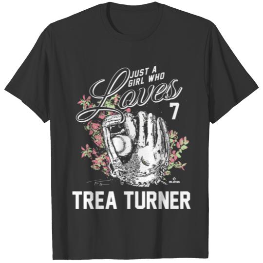 Just A Girl Who Loves Trea Turner T-shirt