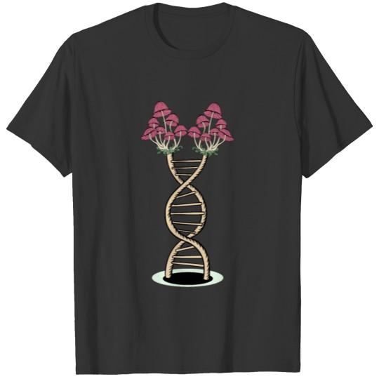 Humorous Fungus Agaric Biochemistry Gene Genetics T-shirt