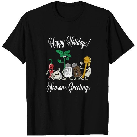 Season's Greetings Funny Condiments Christmas T Shirts