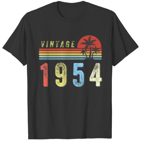 Vintage Retro 1954 67Th Birthday Gift 67 Years Old T Shirts