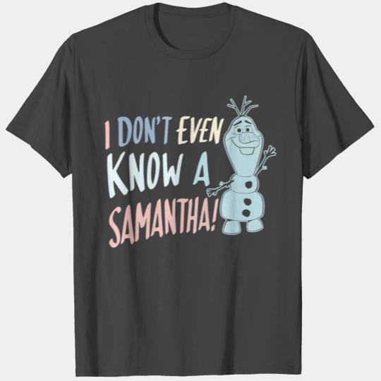 Disney Die Eiskönigin 2 Olaf Ich kenne nicht T Shirts