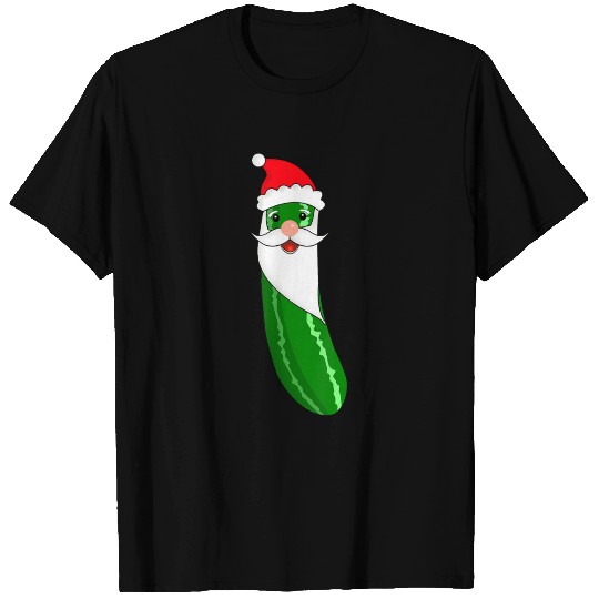 Pickle Santa Christmas Funny Cucumber Lover Gift T Shirts