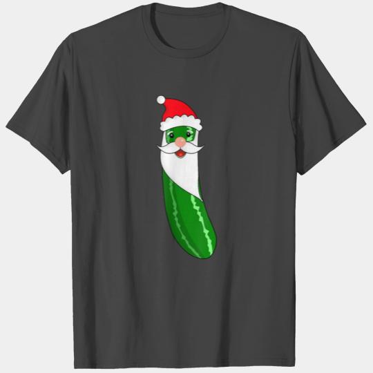 Pickle Santa Christmas Funny Cucumber Lover Gift T Shirts
