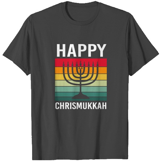 Hanukkah Christmas Menorah Happy Chrismukkah T Shirts