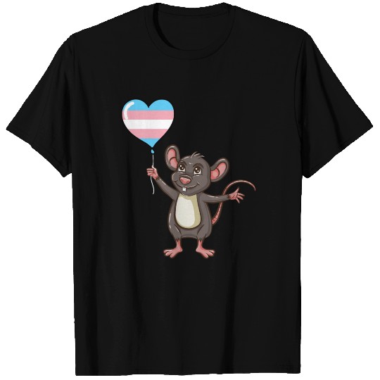 Mouse Heart Balloon Transgender Pride T Shirts