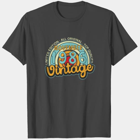 Born In November 1986 Vintage T Shirts