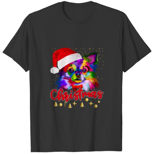 Christmas Chihuahua Dog Pop Art Christmas Pajama I T Shirts