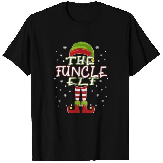 Funcle Elf Family Matching Group Uncle 2021 Xmas T Shirts