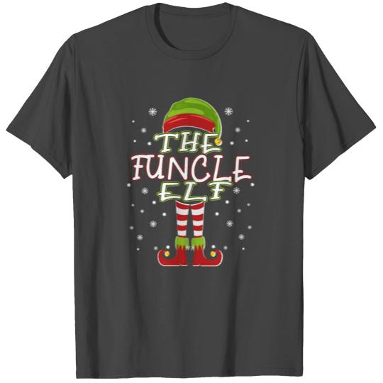 Funcle Elf Family Matching Group Uncle 2021 Xmas T Shirts