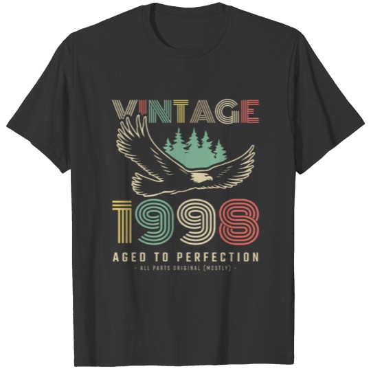 1998 Vintage born in Retro age Birthday gift idea T-shirt