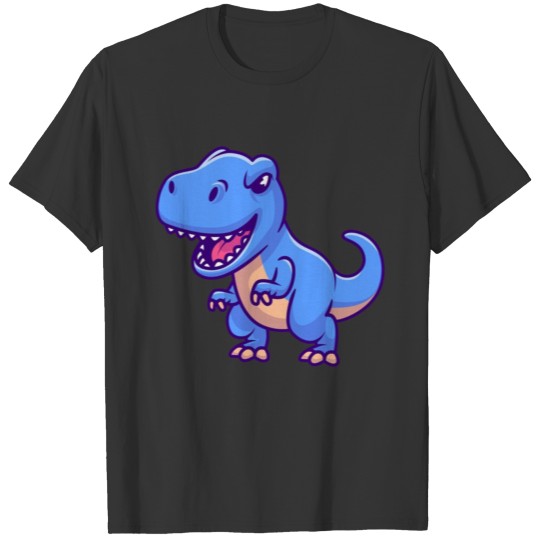 Cute Blue Tyrannosaurus Rex T-shirt