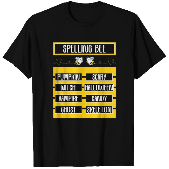 Spelling Bee Pun Halloween Costume for Teachers T Shirts