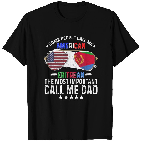 Eritrean American Dad Fathers Day Papa Eritrea T Shirts