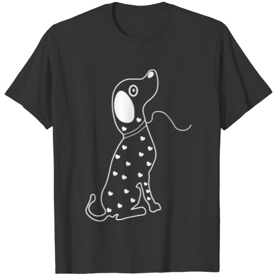 Cute White Dog Looking Up T Shirts