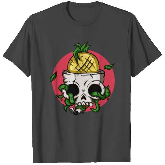 Pineapple Skull T Shirts