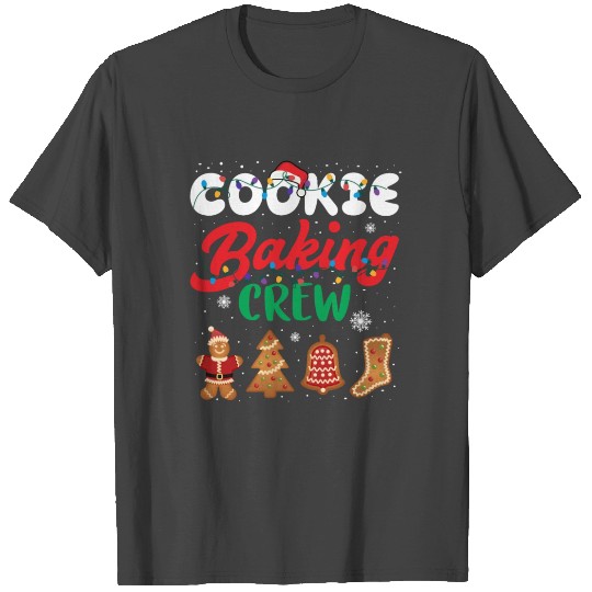Christmas Lights Christmas Cookie Baking Crew T Shirts