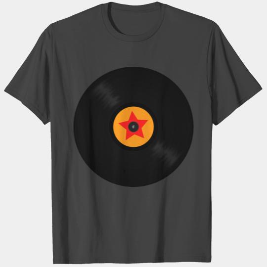Vintage Vinyl Disc Phonograph Record Turntable T Shirts