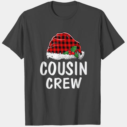 Cousin Crew Santa Red Plaid Xmas Funny Christmas P T Shirts