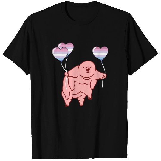 Tardigrade Balloon Bigender Pride T Shirts