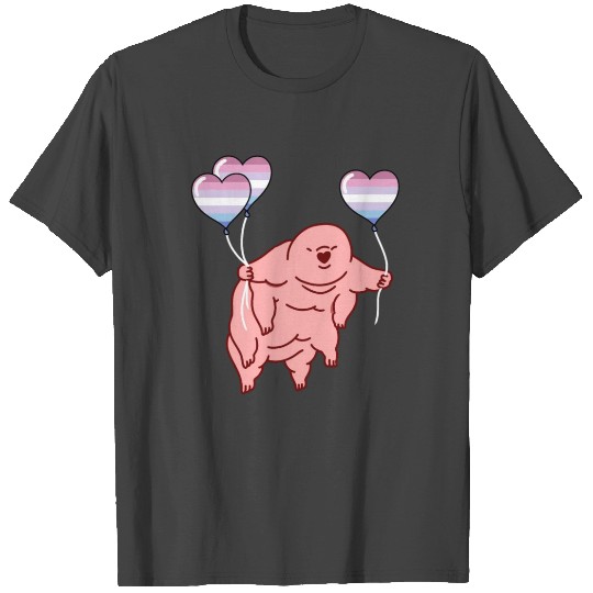 Tardigrade Balloon Bigender Pride T Shirts