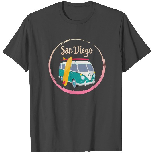 San Diego T Shirts, California City Retro Gift Idea,