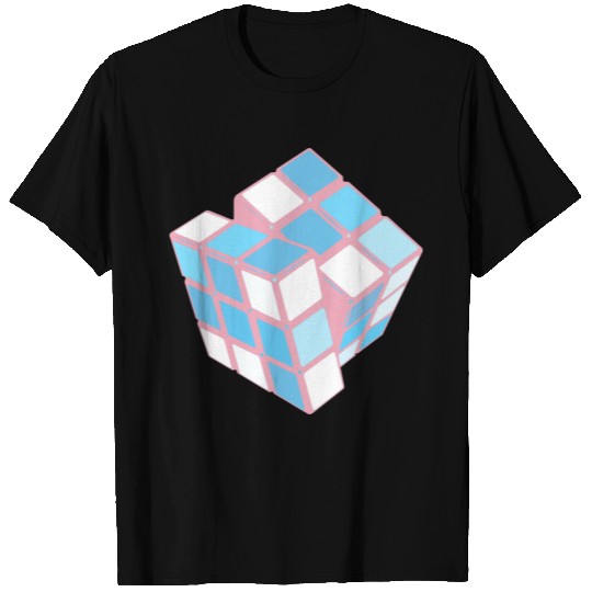 Transgender Pride Twisting Puzzle Cube T Shirts