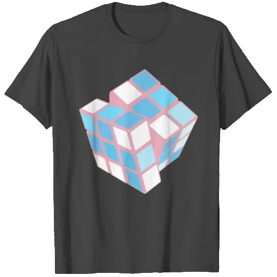 Transgender Pride Twisting Puzzle Cube T Shirts