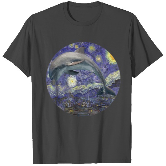 Dolphin Jump Starry T Shirts