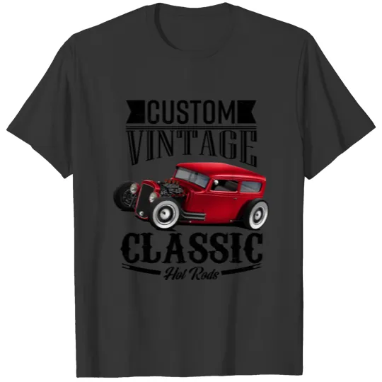 Red Classic Rat Rod T Shirts