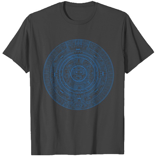 Creative Blue Aztec Emblem Gift T Shirts