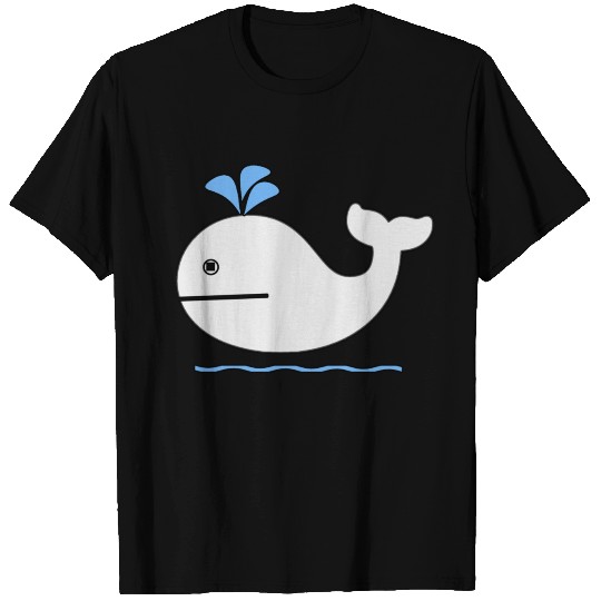 Water Spreading Whale T Shirts