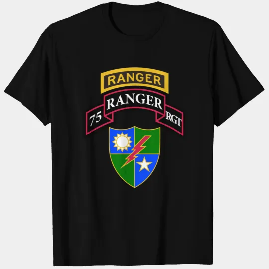 Army Ranger T Shirts 75Th Ranger T Shirts Scroll Tab Dui